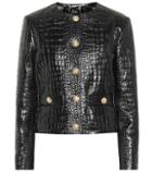 Saint Laurent Embossed Leather Jacket