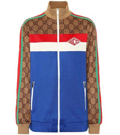 Gucci Gg Technical Jersey Jacket