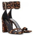 Saint Laurent Loulou Printed Calf Hair Sandals