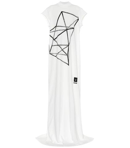 Rick Owens Drkshdw Printed Cotton Maxi Dress