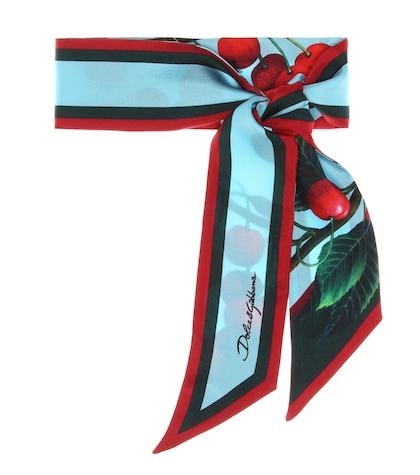 Dolce & Gabbana Exclusive To Mytheresa – Cherry Printed Silk Scarf