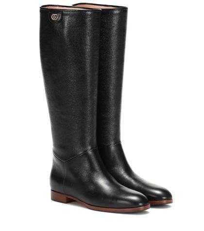 Alexander Mcqueen Leather Knee-high Boots