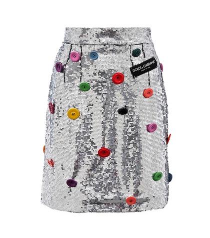 Dolce & Gabbana Embellished Sequinned Skirt