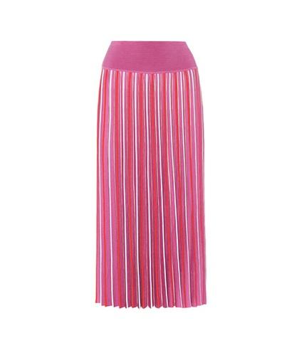 Roksanda Striped Silk And Cotton Skirt