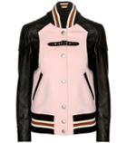 Rick Owens Wool-blend And Leather Jacket