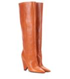 Saint Laurent Niki Leather Knee-high Boots