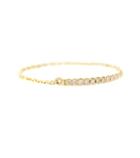 Sydney Evan Bar Chain 14kt Yellow Gold Ring With Diamonds