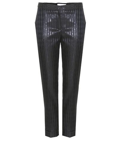 Carven Metallic-striped Trousers