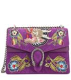 Gucci Dionysus Embellished Suede Shoulder Bag
