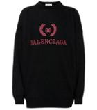 Balenciaga Embroidered Wool-blend Sweater