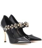 Dolce & Gabbana Crystal-embellished Leather Pumps