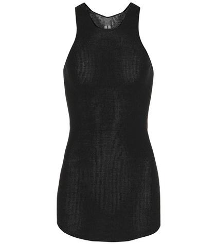 Rick Owens Ribbed Virgin Wool Vest