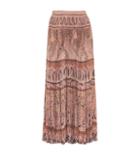 Moncler Gamme Rouge Printed Silk Skirt