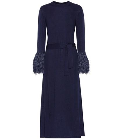Rosie Assoulin At The Car Wash Wool-blend Dress
