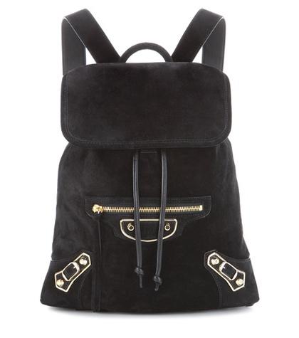Balenciaga Metallic Edge Traveller Xs Suede Backpack