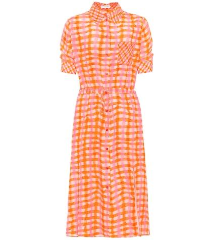 Altuzarra Vittoria Checked Silk Dress