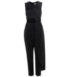 See By Chlo Thurloe Cut-out Jersey And Crêpe Jumpsuit