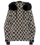 Valentino Printed Fur-trimmed Ski Jacket