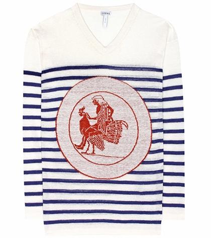 By Malene Birger Printed Linen Sweater