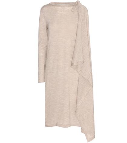 Adidas By Raf Simons Draped Wool Dress