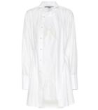 Alexander Mcqueen Embroidered Cotton Shirt Dress