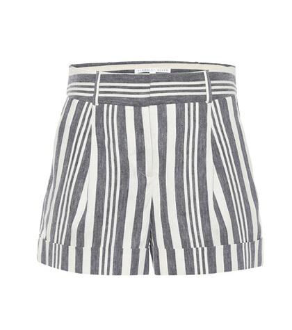 Veronica Beard Carlito Striped Shorts