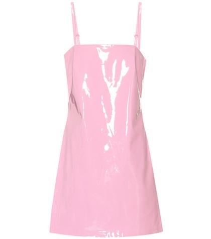 Staud Noel Faux-leather Minidress