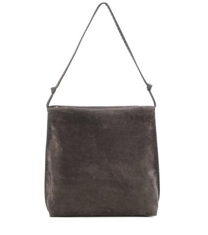 The Row Wander Small Suede Shoulder Bag
