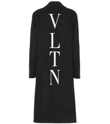 Valentino Vltn Wool And Cashmere Coat