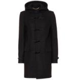 Saint Laurent Hooded Wool Toggle Coat