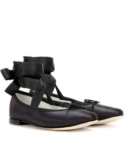 Roksanda Anna Satin Ballerinas