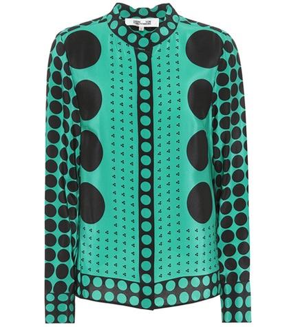 Anna October Printed Silk Shirt