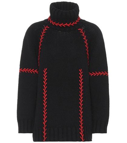 Alexander Mcqueen Embroidered Cashmere Sweater