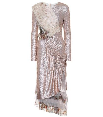 Preen By Thornton Bregazzi Baijie Metallic Sequin Dress