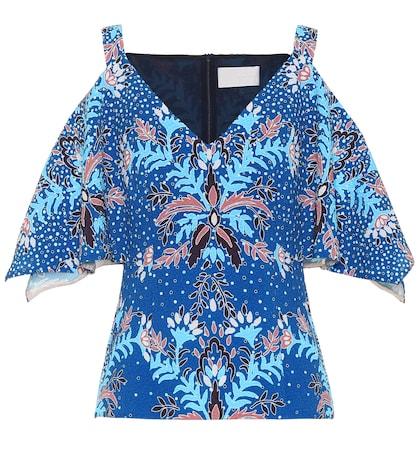 Loewe Printed Cold-shoulder Top