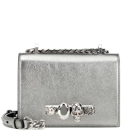 Alexander Mcqueen Jewelled Small Leather Shoulder Bag