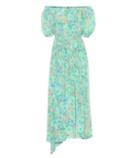 Prada Floral Silk Midi Dress