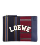 Loewe Leather And Fabric Clutch Bag