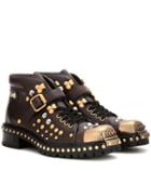 Polo Ralph Lauren Embellished Leather Ankle Boots
