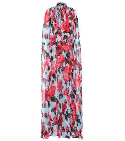 Dolce & Gabbana Floral-printed Silk Gown