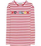 Heidi Klein Striped Cotton Jersey Top With Appliqué