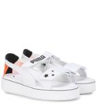 Puma Leather Platform Sandals