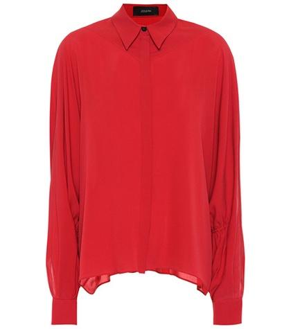 Gianvito Rossi Yeats Silk Blouse