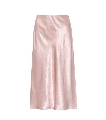 Vince Satin Midi Skirt