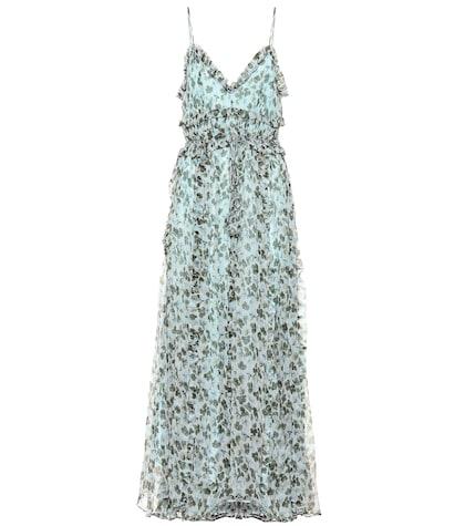 Lee Mathews Nina Printed Silk Maxi Dress