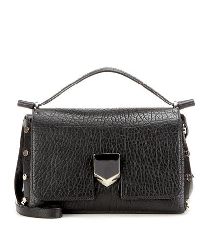 Jimmy Choo Lockett Leather Shoulder Bag