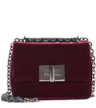 Rochas Natalia Small Velvet Shoulder Bag