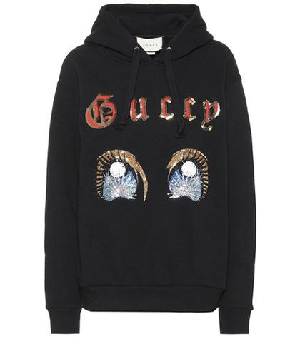 Rupert Sanderson Sequined Cotton Hoodie