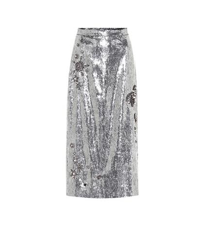 Erdem Sacha Sequined Skirt