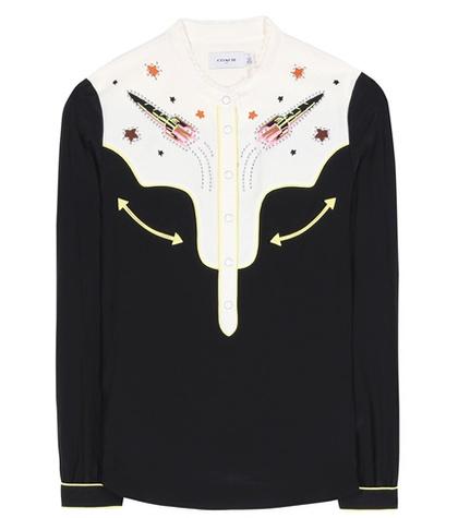 Rick Owens Embellished Silk Shirt